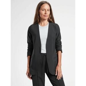 NWT Athleta Avenue Women’s Blazer Black Pockets Officecore Classic Size 16